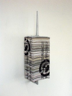 Perino & Vele - Quante sono?, 2012
galvanized iron, papier-mâchè, pastel, tempera (125 sheets)
cm 133 x 38,5 x 31 c.a