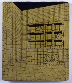 Perino & Vele - Senza Titolo, 1998
ink on papier-mâché on wood
cm 32 x 26