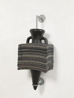 Perino & Vele - Elpìs 09, 2013
papier-mâchè, galvanized iron, fibreglass, bitumen, tempera (59 sheets)
cm 134,5 x 49 x 44